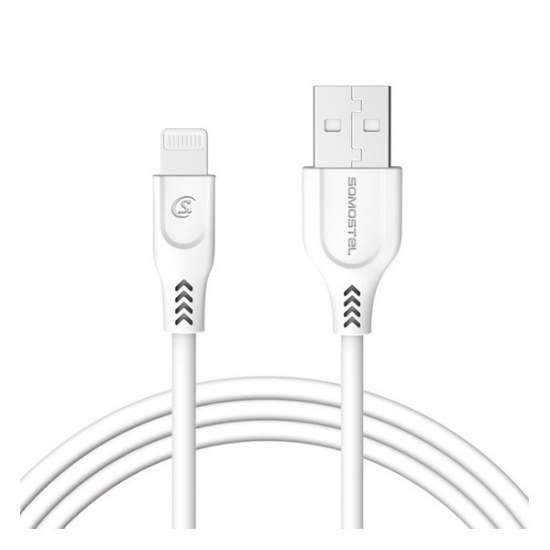 SOMOSTEL KABEL USB IPHONE 3.1A BIAŁY 3100MAH QUICK CHARGER QC 3.0 1M POWERLINE SMS-BT09 IPHONE