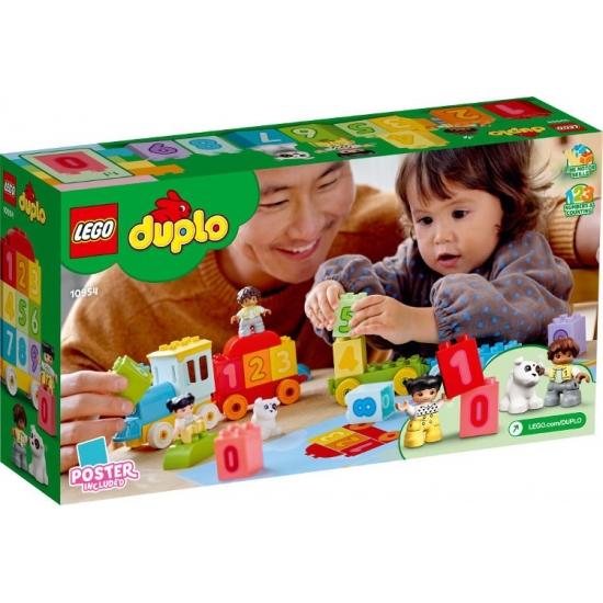 LEGO DUPLO 10954 Pociąg z cyferkami nauka liczenia