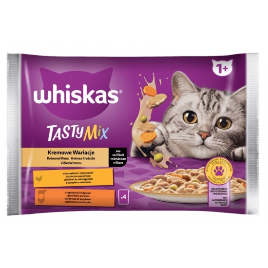 WHISKAS Kremowa zupa tradycyjna - saszetka 4x85g