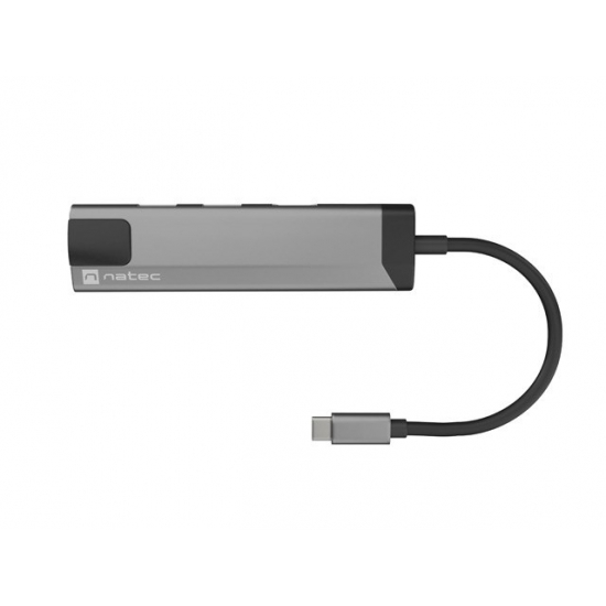 NATEC MULTIPORT FOWLER GO USB-C -> HUB USB 3.0 X2, HDMI 4K, USB-C PD, RJ45 NMP-1985