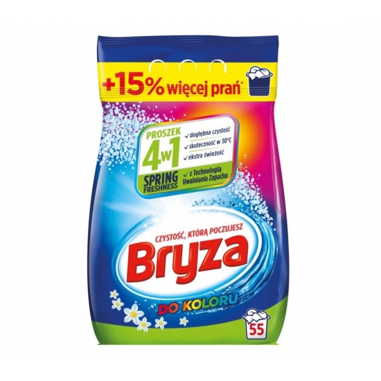 BRYZA  4w1 proszek SPRING FRESHNESS Kolor 3,575kg / 55 prań