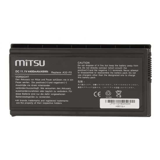 Bateria do laptopa MITSU BC/AS-F5 (49 Wh; do laptopów Asus)