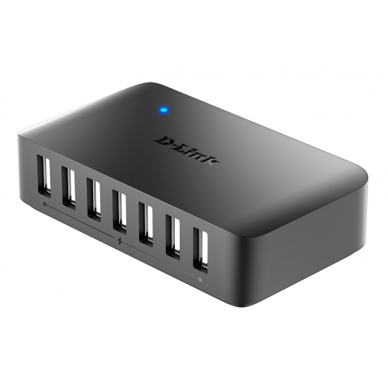 Hub D-Link DUB-H7/E (7x USB 2.0; kolor czarny)