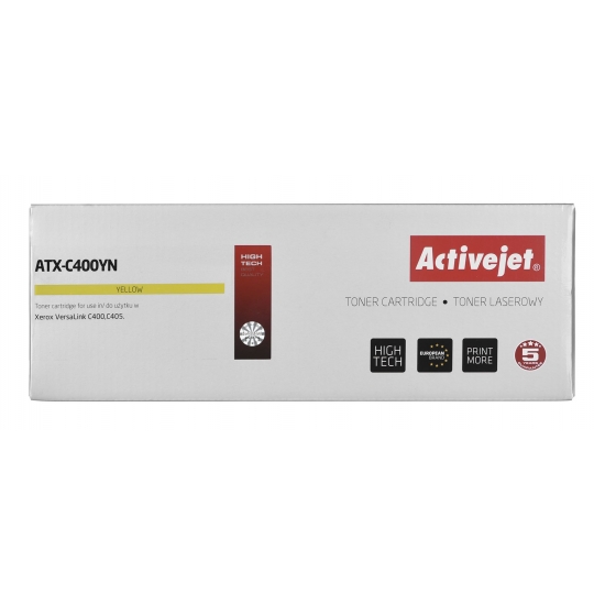 Toner Activejet ATX-C400YN (zamiennik Xerox 106R03509; Supreme; 2500 stron; żółty)