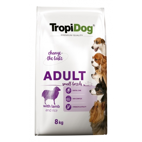 TROPIDOG PREMIUM ADULT S LAMB&RICE 8KG