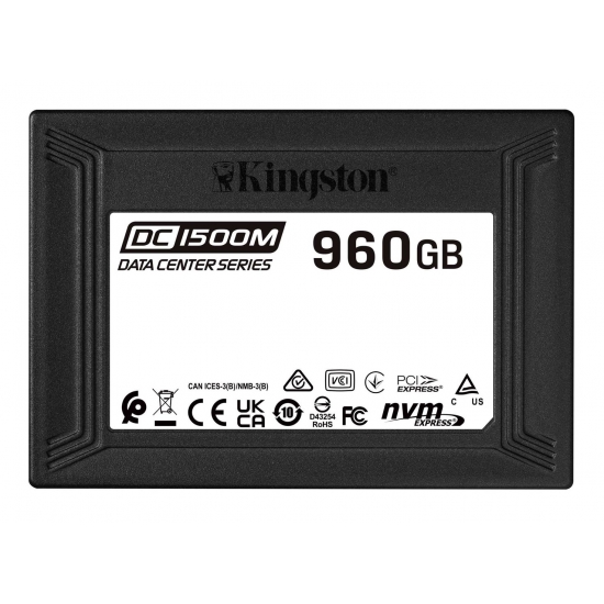 Dysk SSD Kingston DC1500M 960GB U.2 NVM SEDC1500M/960G (DWPD 1)