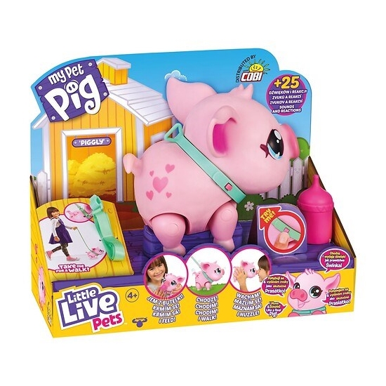 Little Live Pets 26366 Świnka chodzi, tańczy, wydaje 25 dźwięków