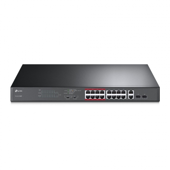 Switch PoE TP-LINK TL-SL1218MP (16x 10/100Mbps, 2x 10/100/1000Mbps)