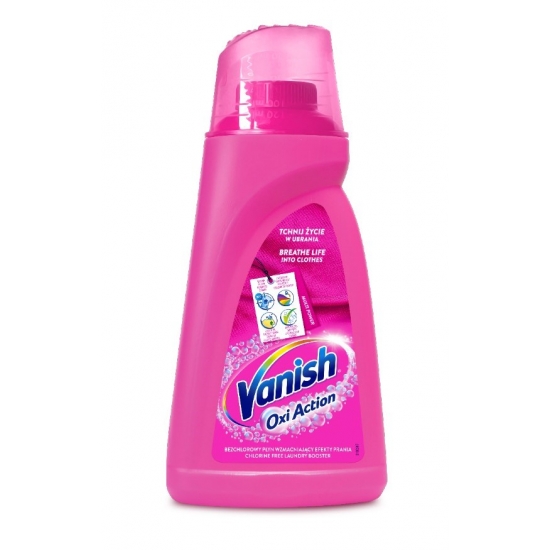 VANISH Oxi Action Pink Odplamiacz Kolor Płyn 1l