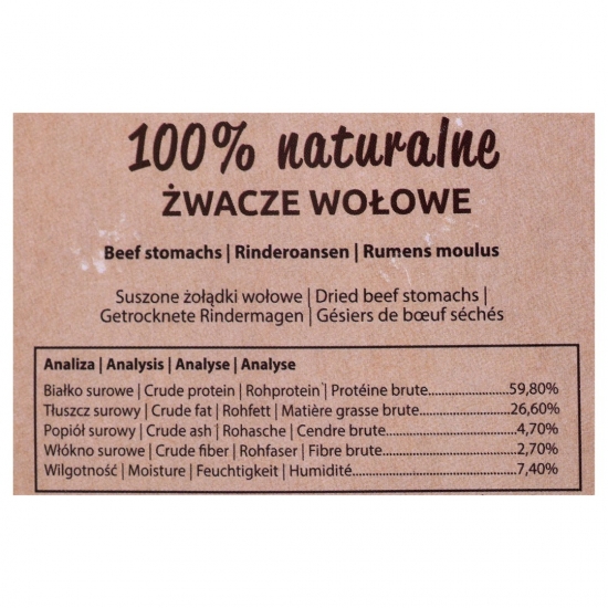 MACED Przysmak dla psa - żwacze wołowe 500g