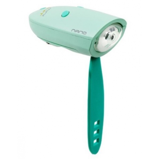 Lampka rowerowa z klaksonem HORNIT Nano Mint /Green 6266GRG