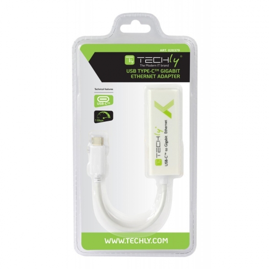 TECHLY KARTA SIECIOWA ADAPTER USB-C 3.1 NA RJ45 GI