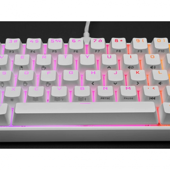 Klawiatura Corsair K65 Mini CHERRY MX Red RGB White