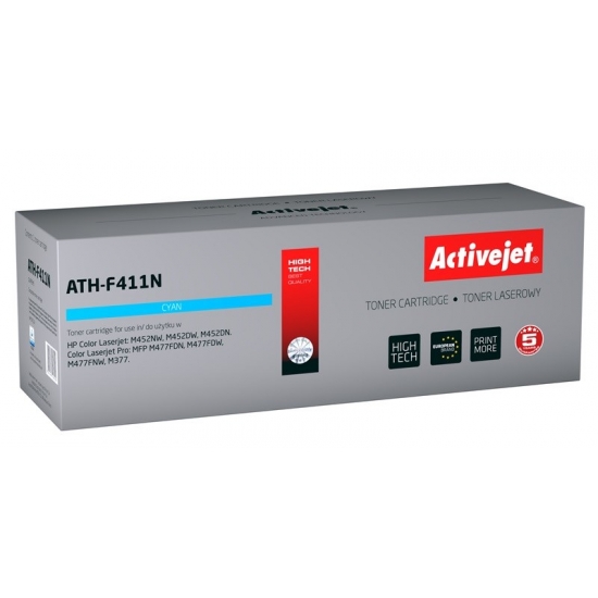 Toner Activejet ATH-F411N (zamiennik HP 410A CF411A; Supreme; 2300 stron; niebieski)