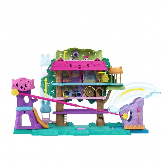 Polly Pocket Przygody zwierzątek Domek na drzewie HHJ06 MATTEL