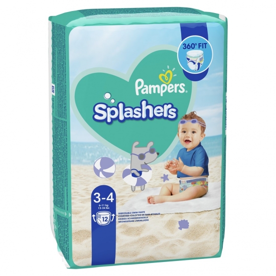 Pampers pieluchomajtki Splashers S3 12szt