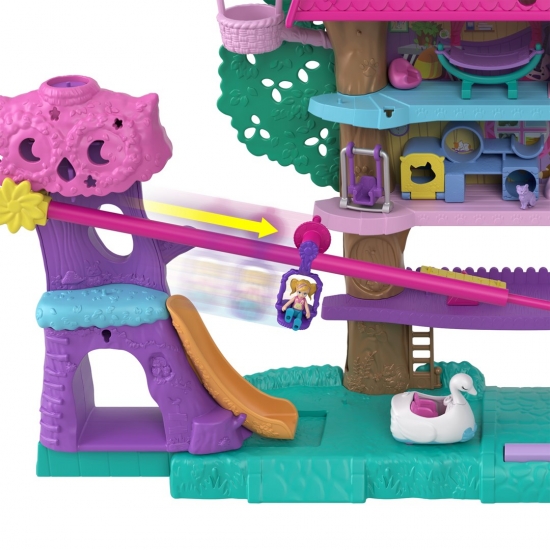 Polly Pocket Przygody zwierzątek Domek na drzewie HHJ06 MATTEL