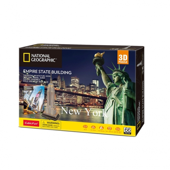 Cubic Fun Puzzle 3D National Geographic Empire State Building