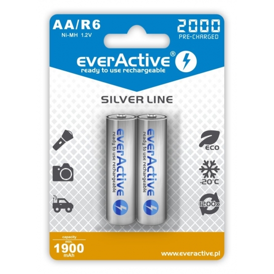 EVERACTIVE AKUMULATORKI AA 2000 MAH - 2 SZTUKI EVHRL6-2000