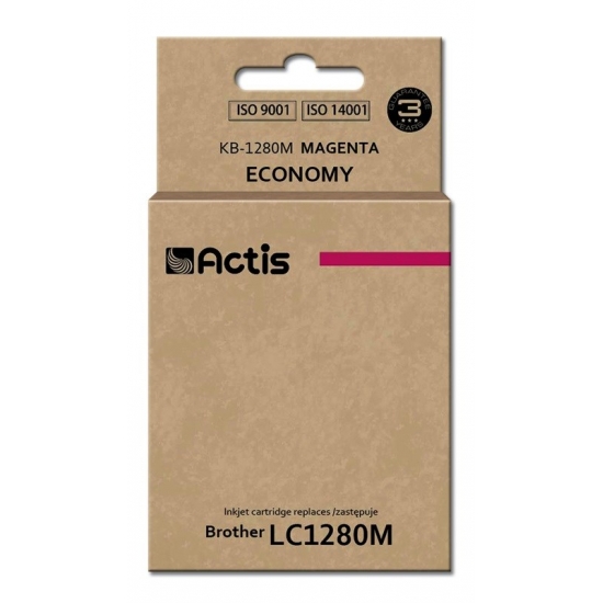 Tusz ACTIS KB-1280M (zamiennik Brother LC1280M; Standard; 19 ml; czerwony)