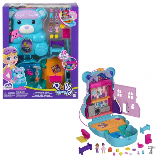 Polly Pocket Kompaktowa torebka Miś HGC39(GKJ63)