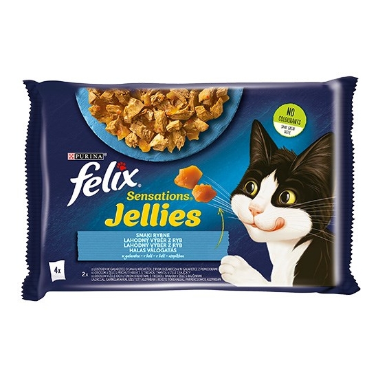 Purina Karma Felix Sensations smaki rybne 4x85g