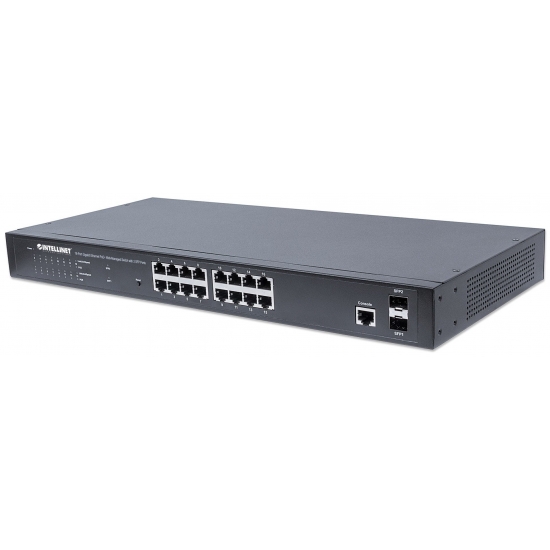 INTELLINET GIGABIT SWITCH 16X 10/100/1000 RJ45 POE